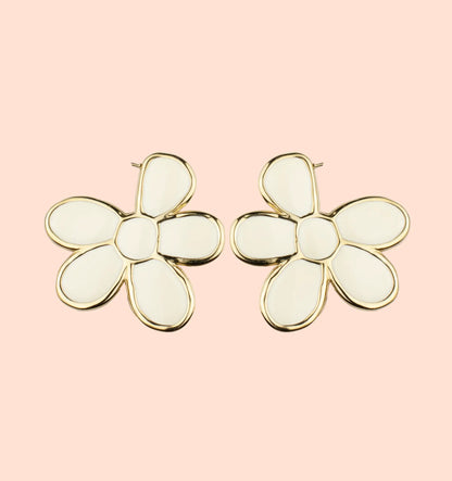 Boucles D'oreilles Valentina Blanche - Baciami Bijoux