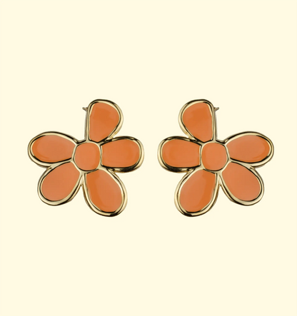 Boucles D'oreilles Valentina Orange - Baciami Bijoux