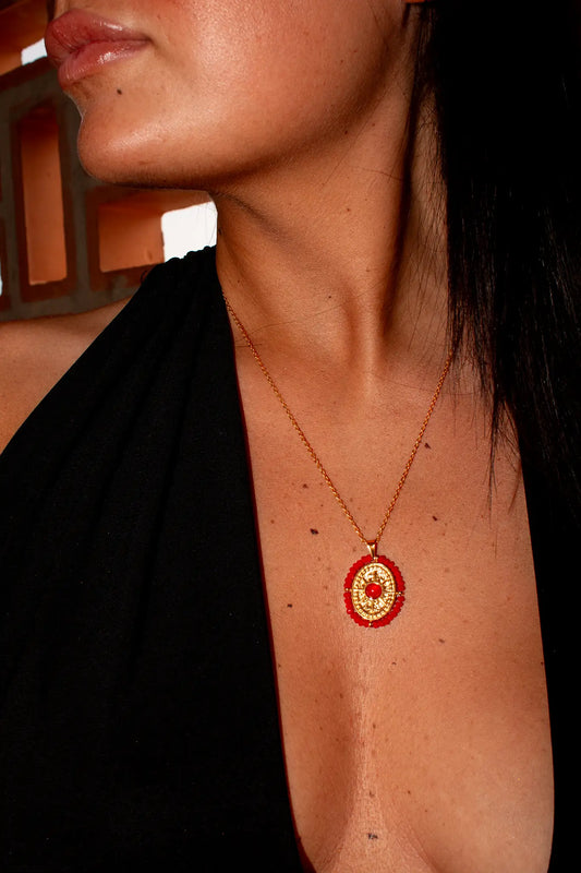 Collier Sole Rosso